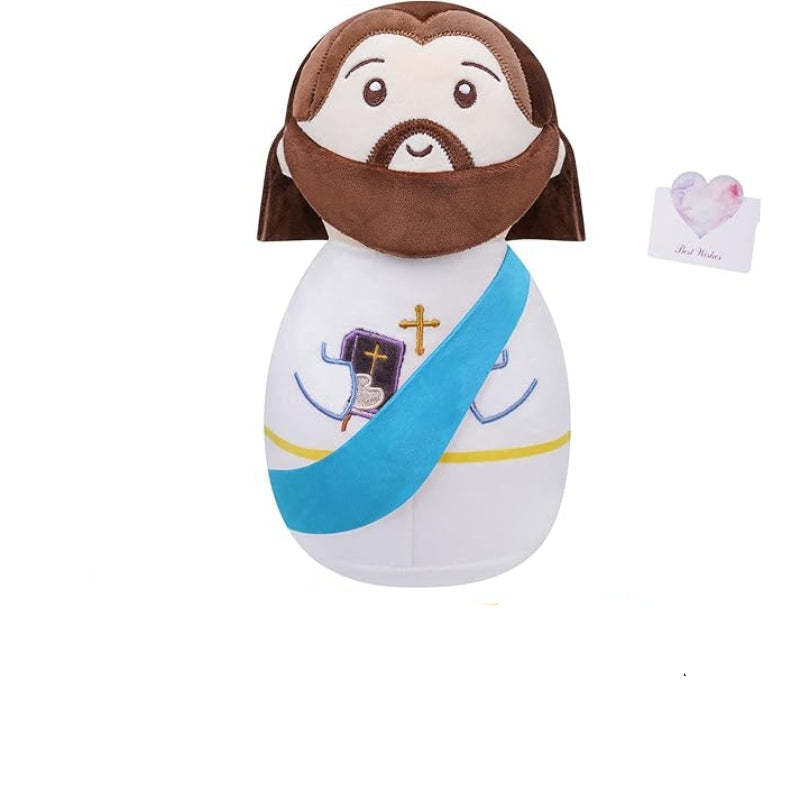 Jesus Plush Doll - Stuffed Toy Collection Religious Gifts-Flower Teddy Bear