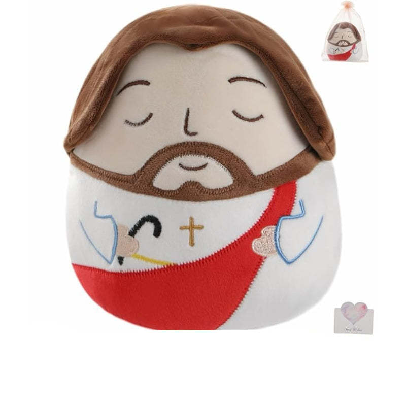 Jesus Plush Doll - Stuffed Toy Collection Religious Gifts-Flower Teddy Bear