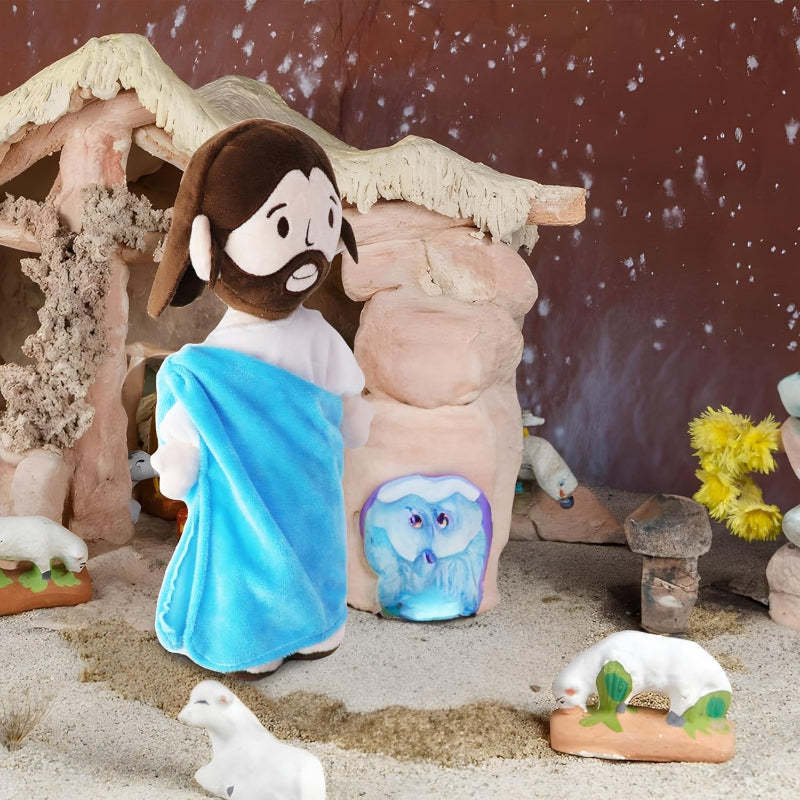 Jesus Plush Doll Design- Guardian Angel Stuffed Toy-Flower Teddy Bear