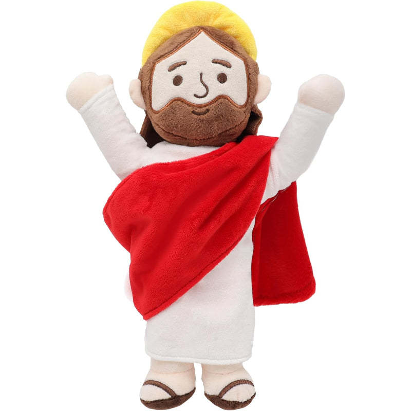 Jesus Plush Doll – Faith Based Stuffed Gift For All Ages-Flower Teddy Bear