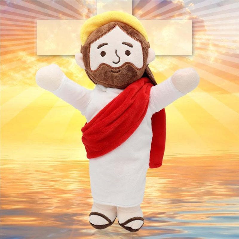 Jesus Plush Doll – Faith Based Stuffed Gift For All Ages-Flower Teddy Bear