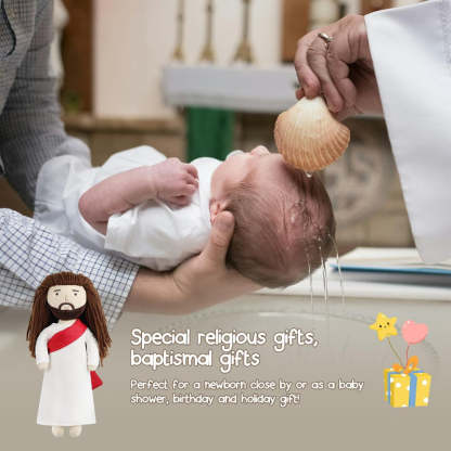 Christ Religious Figure Plush Doll-Flower Teddy Bear