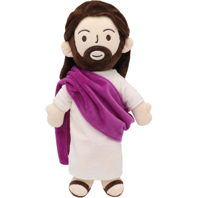 Jesus Plush Doll Design - Religious Easter Gifts Party Favors-Flower Teddy Bear