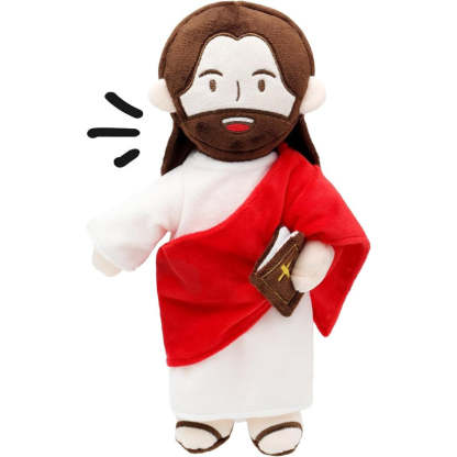 Jesus Plush Doll - Speaks 20 Bible Verses And 3 Bible Songs-Flower Teddy Bear
