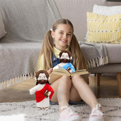 Jesus Plush Doll - Speaks 20 Bible Verses And 3 Bible Songs-Flower Teddy Bear