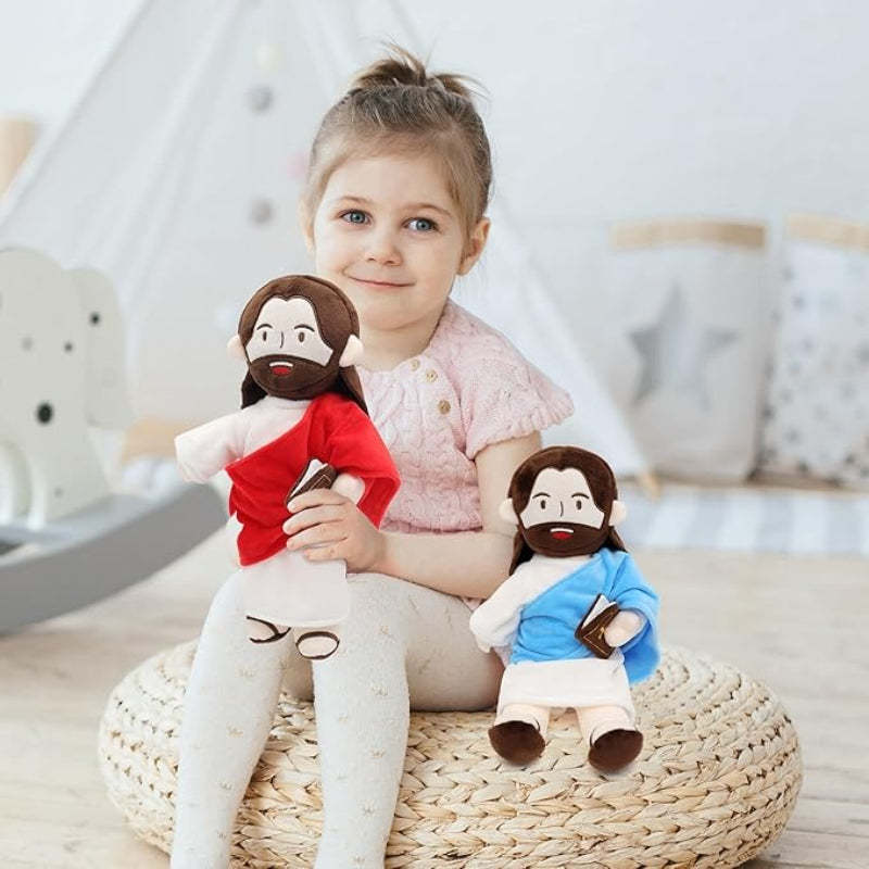 Jesus Plush Doll - Speaks 20 Bible Verses And 3 Bible Songs-Flower Teddy Bear