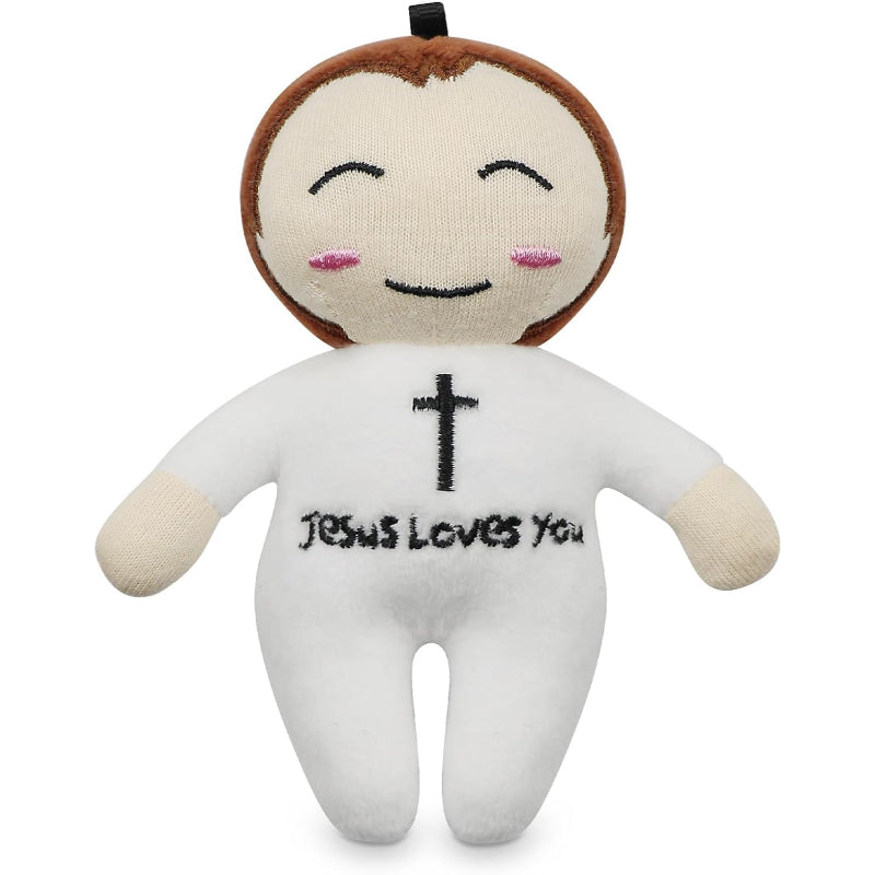 Jesus And Mary Religious Doll Set-Flower Teddy Bear
