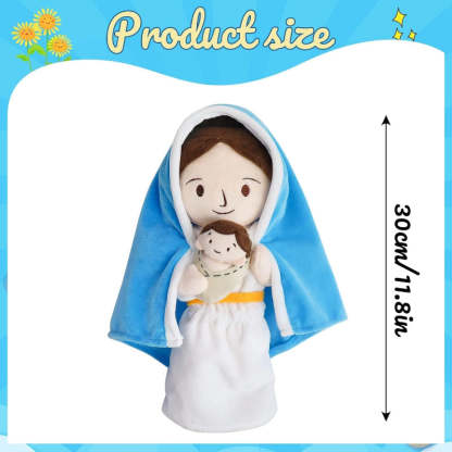 Jesus Plush Doll Design- Guardian Angel Stuffed Toy-Flower Teddy Bear