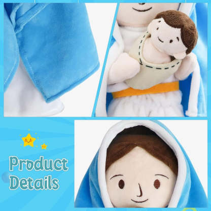 Jesus Plush Doll Design- Guardian Angel Stuffed Toy-Flower Teddy Bear