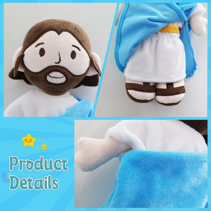 Jesus Plush Doll Design- Guardian Angel Stuffed Toy-Flower Teddy Bear