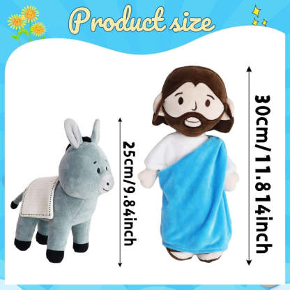 Jesus Plush Doll Design- Guardian Angel Stuffed Toy-Flower Teddy Bear