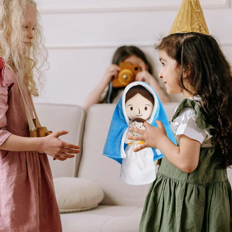 Jesus Plush Doll Design- Guardian Angel Stuffed Toy-Flower Teddy Bear