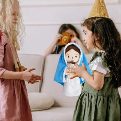 Jesus Plush Doll Design- Guardian Angel Stuffed Toy-Flower Teddy Bear