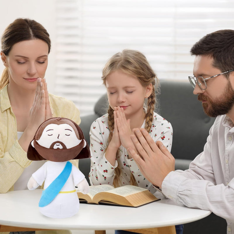 Faith Plush Jesus Doll-Flower Teddy Bear
