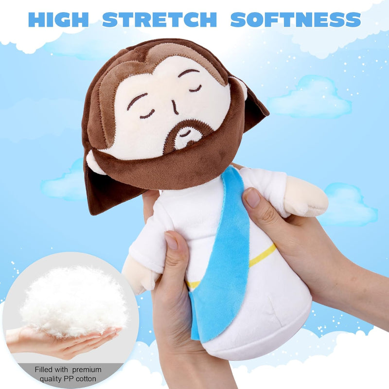 Faith Plush Jesus Doll-Flower Teddy Bear