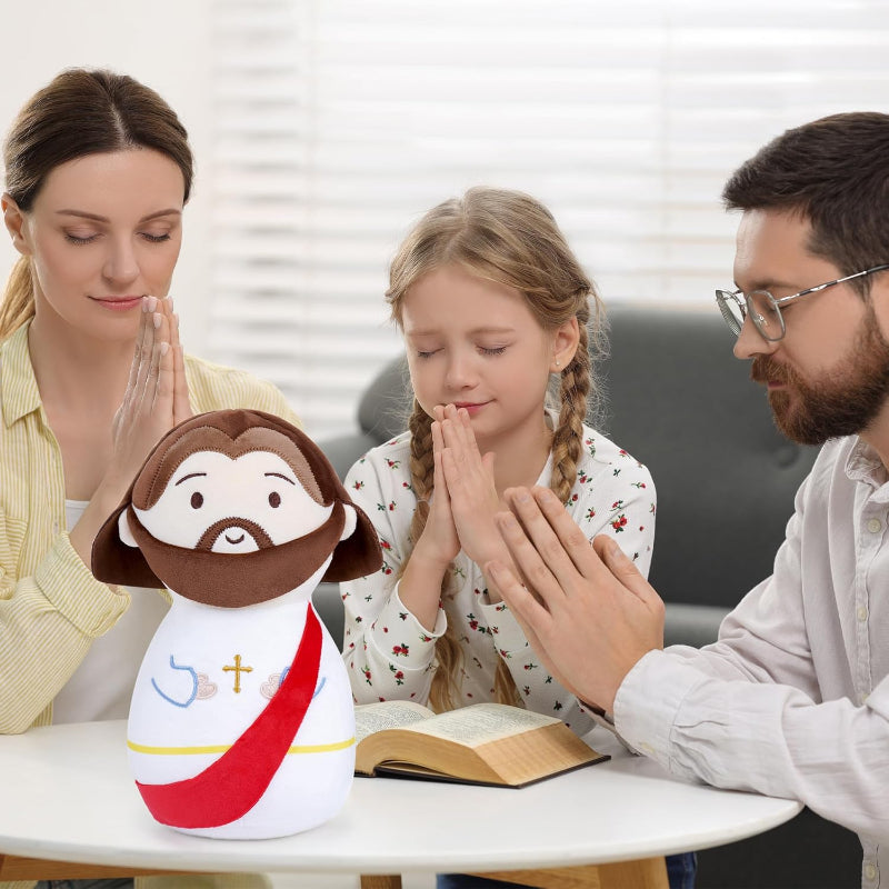 Faith Plush Jesus Doll-Flower Teddy Bear