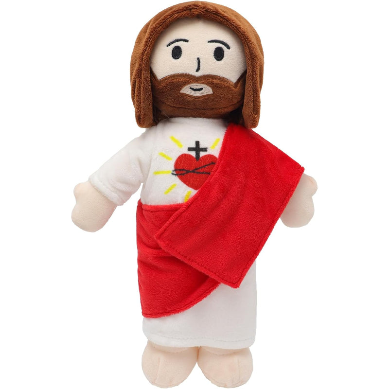 Jesus Plush Toy – Soft Faith-Based Companion For All Ages-Flower Teddy Bear