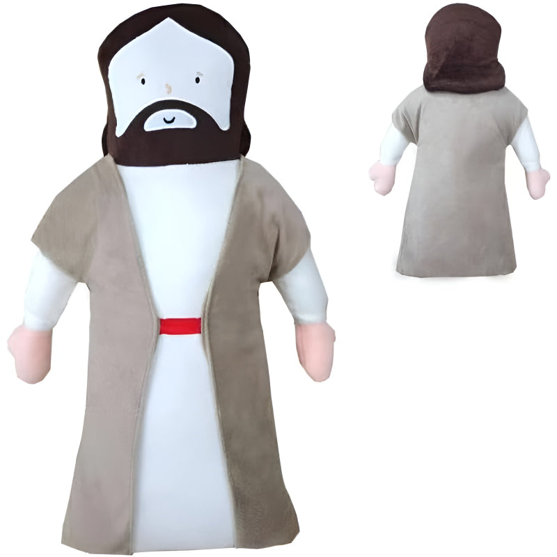 Jesus Plush Toy Doll - Cartoon Jesus Pillow And Decoration-Flower Teddy Bear