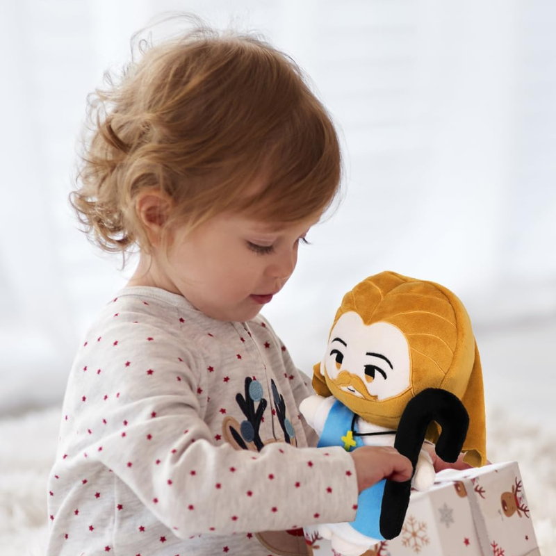 Handcrafted Design Jesus Soft Doll-Flower Teddy Bear