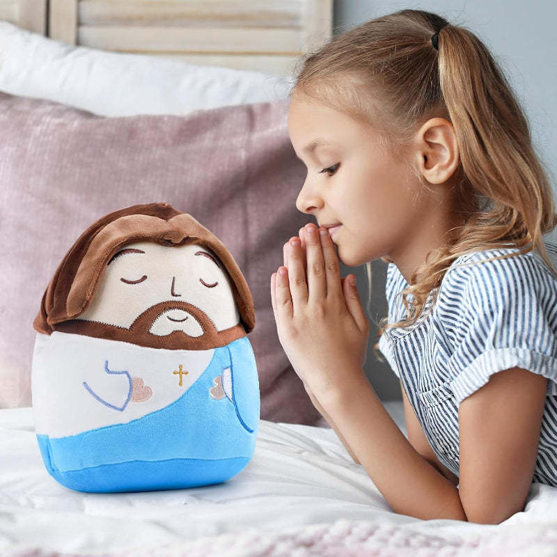 Jesus With Shawl Gift And  Plush Toy-Flower Teddy Bear