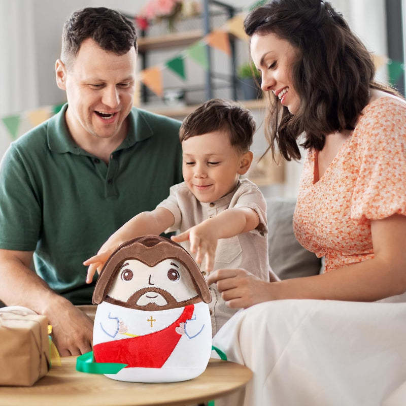 Jesus With Shawl Gift And  Plush Toy-Flower Teddy Bear