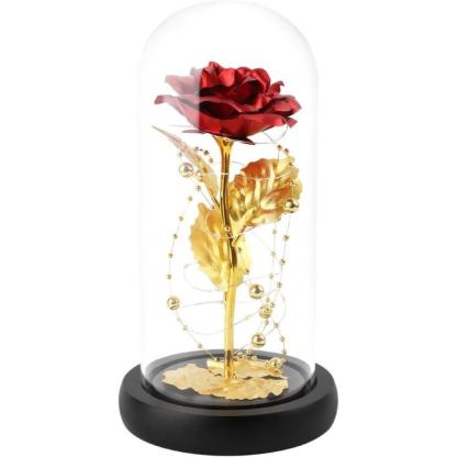 Decorative Preserved Rose-Flower Teddy Bear