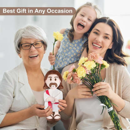 Religious Plush Gift-Flower Teddy Bear