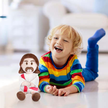Religious Plush Gift-Flower Teddy Bear
