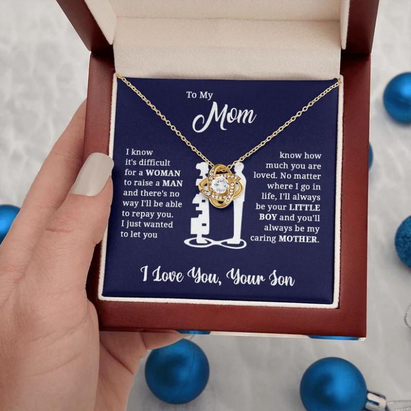 Mother Crystal Embrace Necklace – Timeless Gift of Love-Flower Teddy Bear