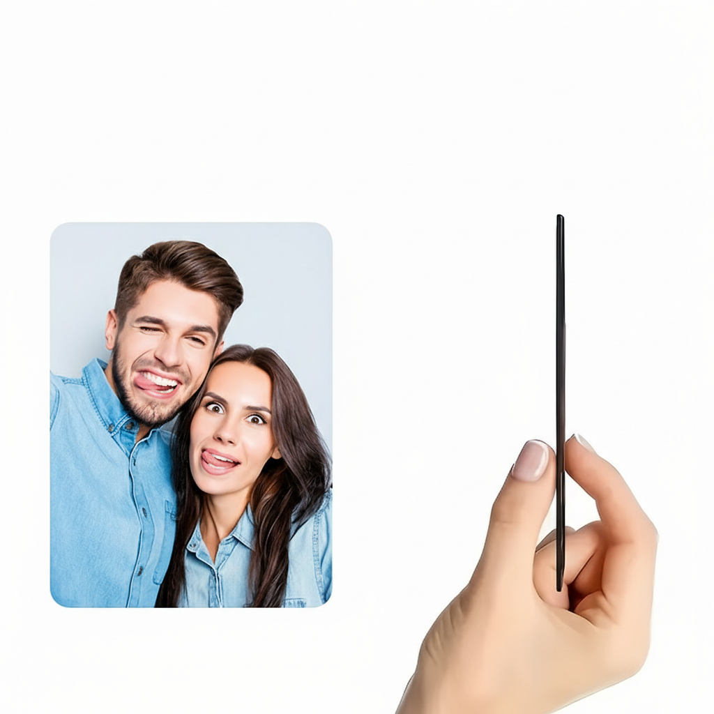 Personalized Oval Photo Fridge Magnet For Kitchen Decor