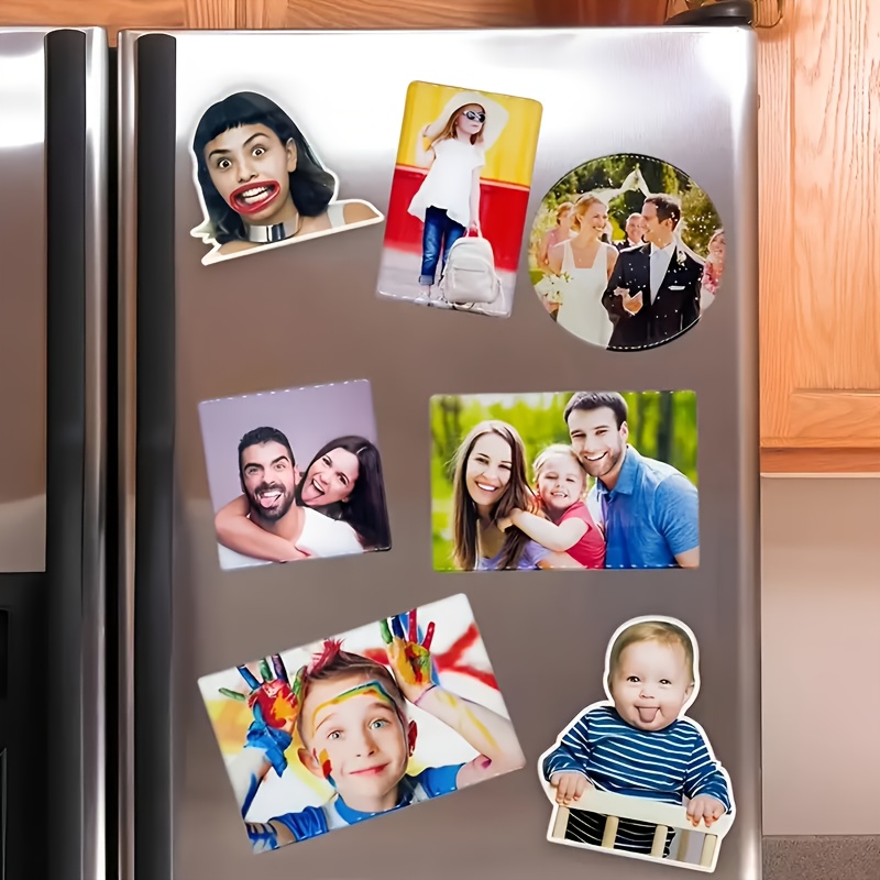 Personalized Oval Photo Fridge Magnet For Kitchen Decor