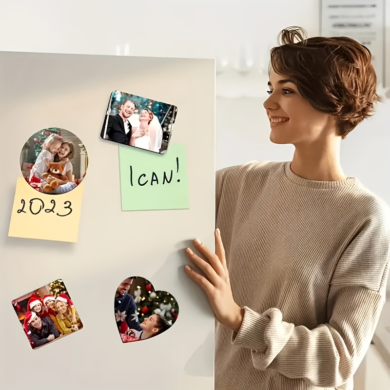 Personalized Oval Photo Fridge Magnet For Kitchen Decor