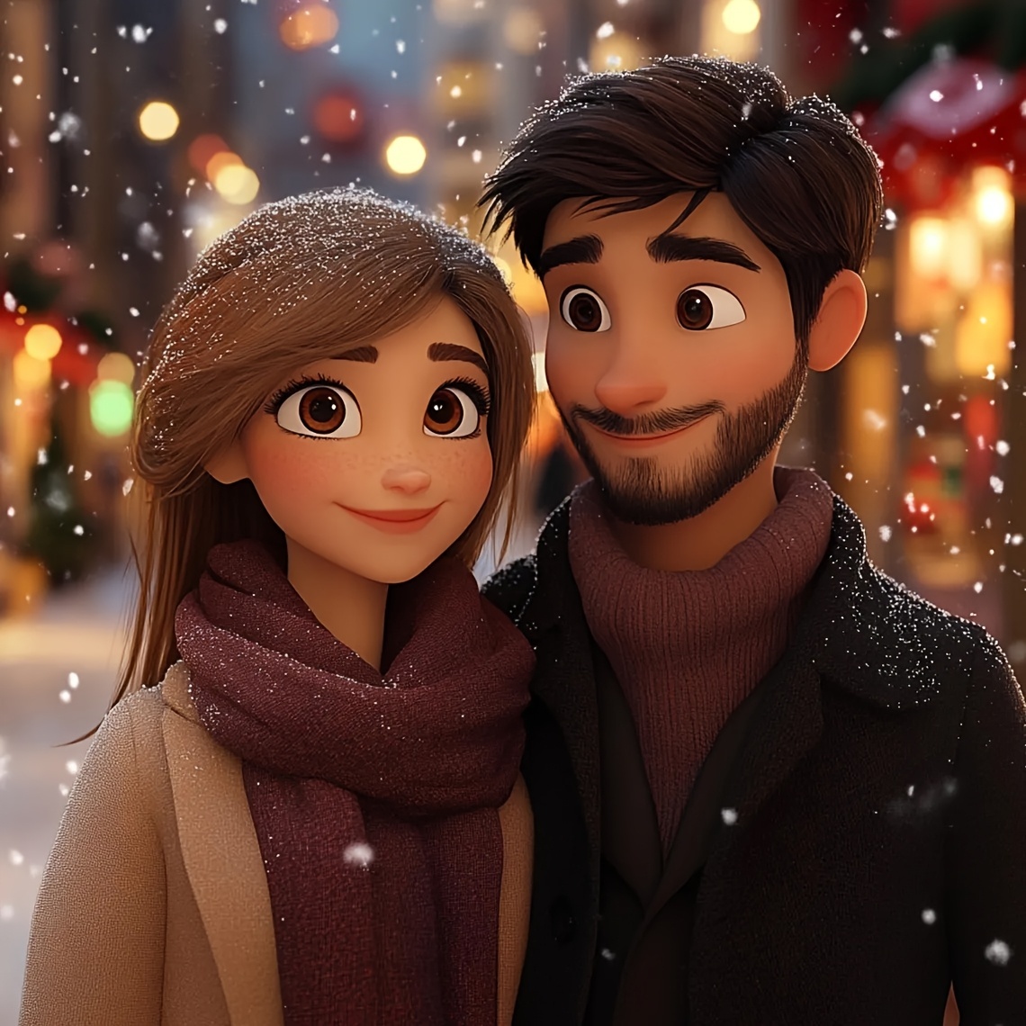 Personalized Square Photo Fridge Magnet Sticker For Holiday Decor