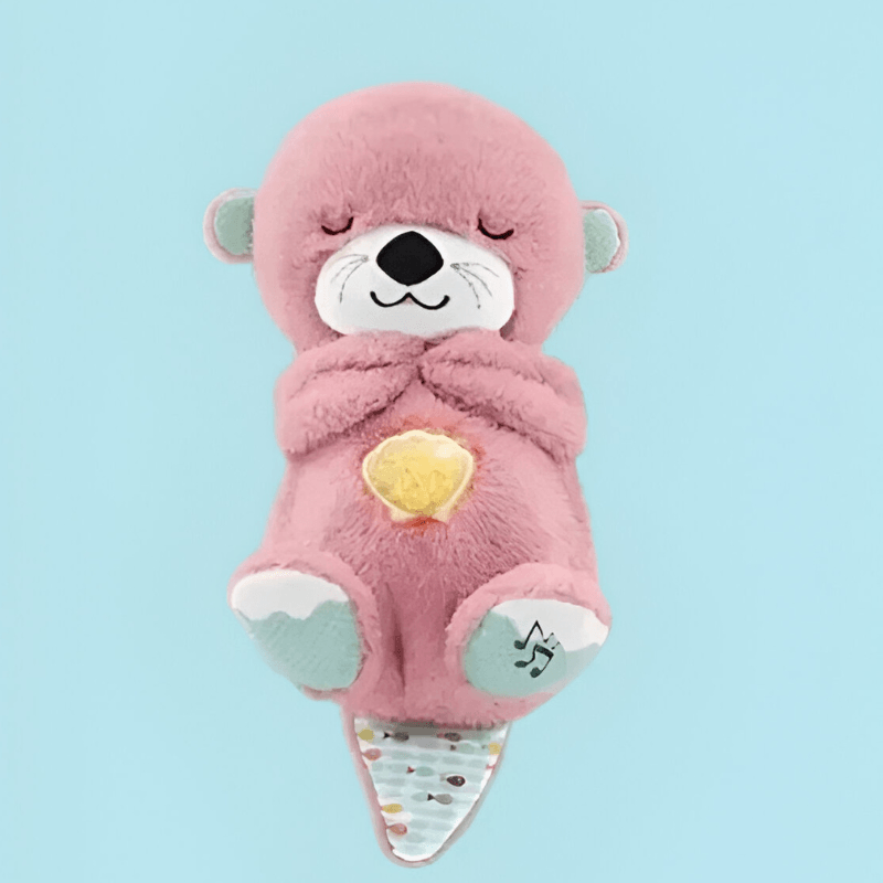 Snuggle Sleepy Otter Toy-Flower Teddy Bear