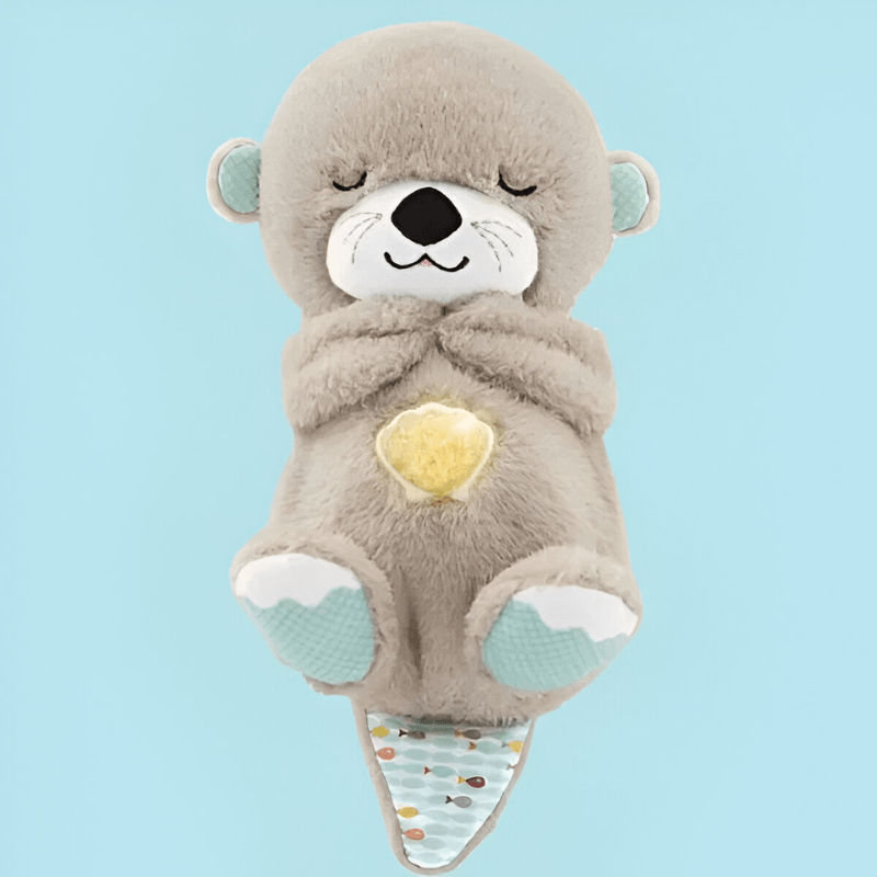 Snuggle Sleepy Otter Toy-Flower Teddy Bear