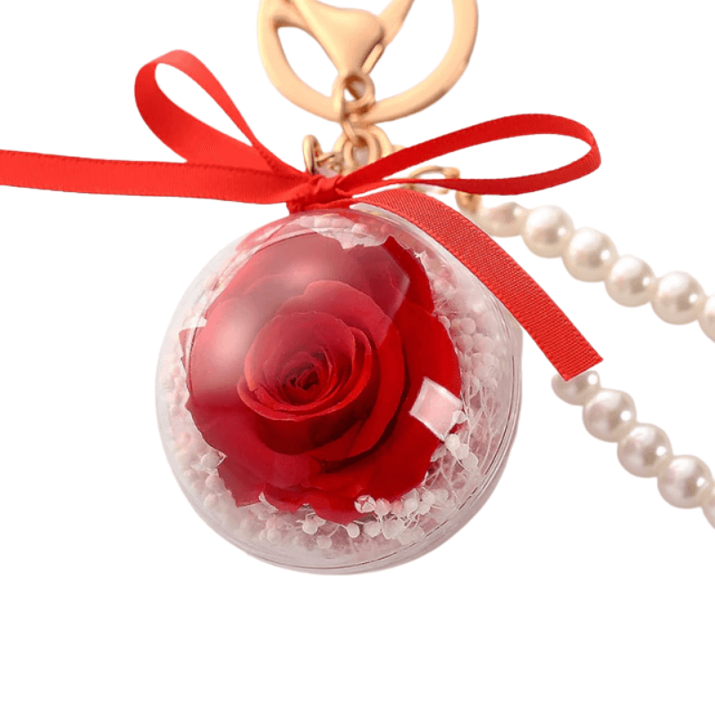 Eternal Rose Car Pendant: A Stunning Decorative Accent For Any Space-Flower Teddy Bear