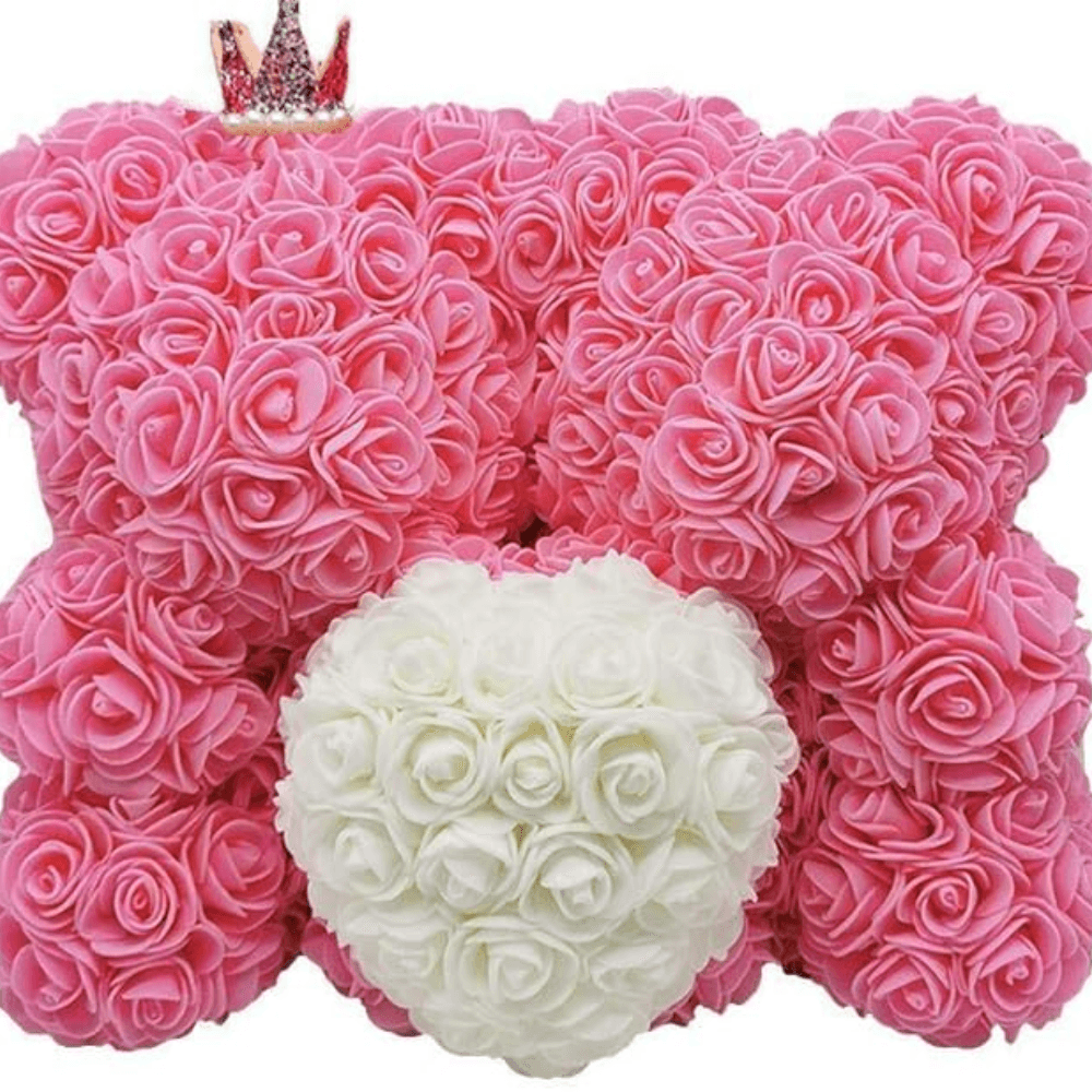 Rose Teddy Bear - Beautifully Crafted Gift For Special Occasions-Flower Teddy Bear