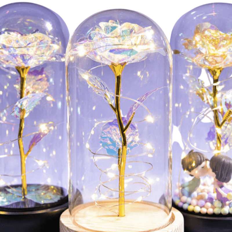 Eternal Galaxy Rose Pearls - A Stunning Gift For Every Occasion-Flower Teddy Bear