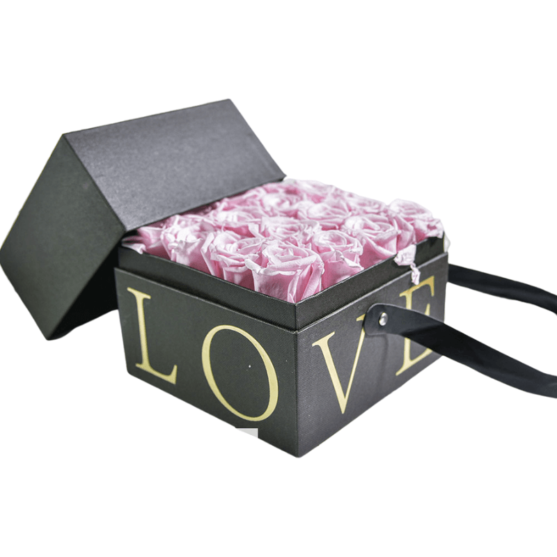 Large Rose Flower Box-Flower Teddy Bear