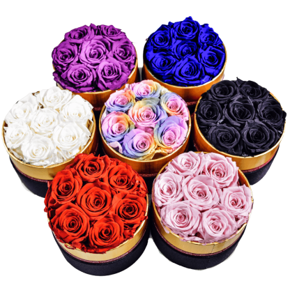 Mini Rose Flower Box-Flower Teddy Bear