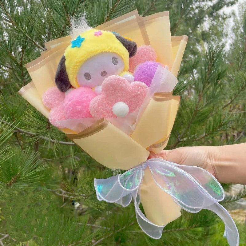 Plush Toy Floral Bouquet – Fun and Comfort in One Gift-Flower Teddy Bear