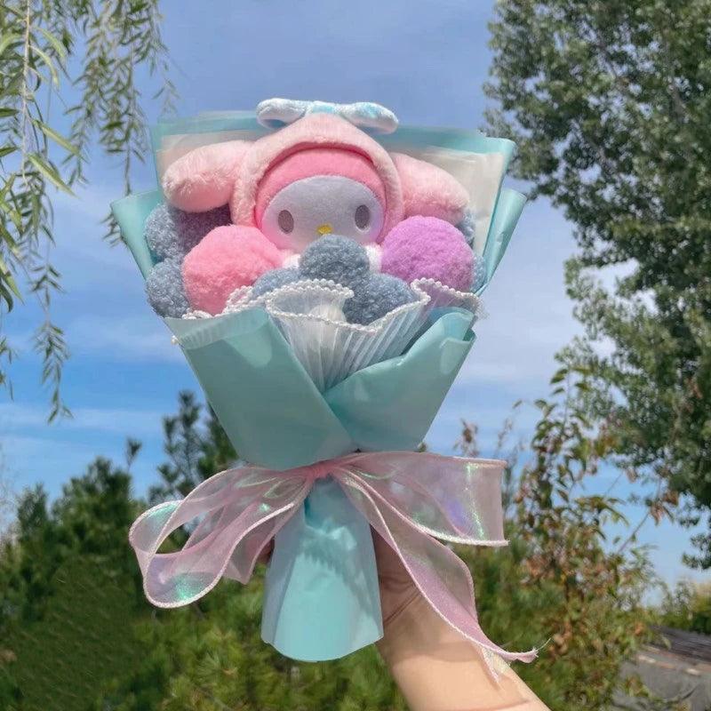Plush Toy Floral Bouquet – Fun and Comfort in One Gift-Flower Teddy Bear