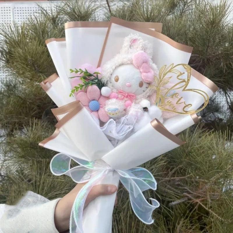 Plush Toy Floral Bouquet – Fun and Comfort in One Gift-Flower Teddy Bear