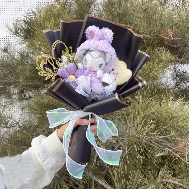 Plush Toy Floral Bouquet – Fun and Comfort in One Gift-Flower Teddy Bear