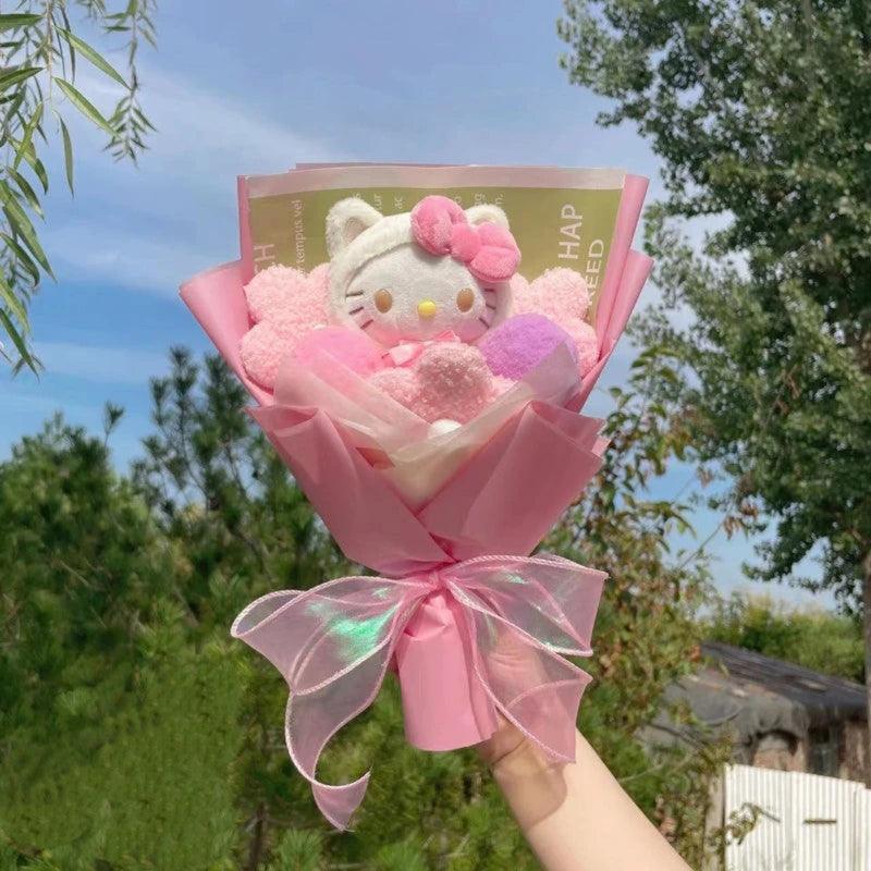 Plush Toy Floral Bouquet – Fun and Comfort in One Gift-Flower Teddy Bear