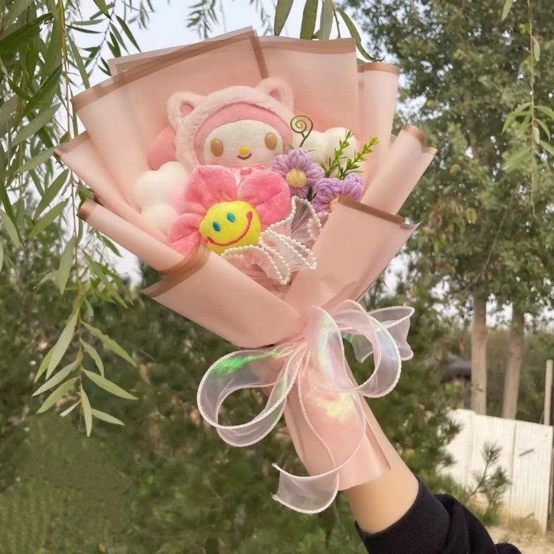 Plush Toy Floral Bouquet – Fun and Comfort in One Gift-Flower Teddy Bear