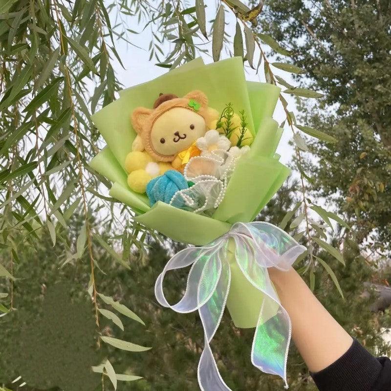 Plush Toy Floral Bouquet – Fun and Comfort in One Gift-Flower Teddy Bear