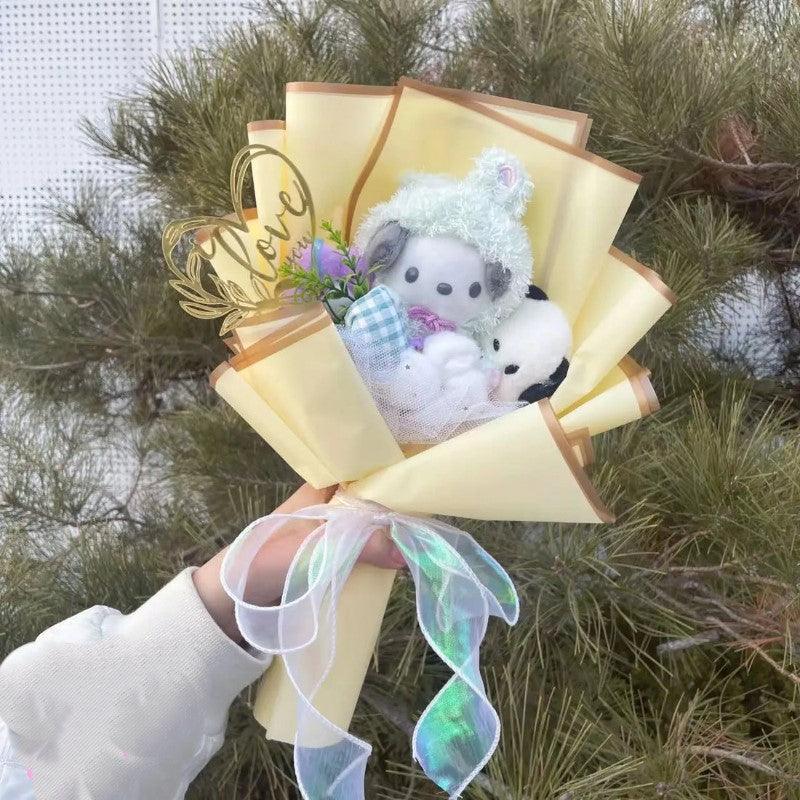 Plush Toy Floral Bouquet – Fun and Comfort in One Gift-Flower Teddy Bear