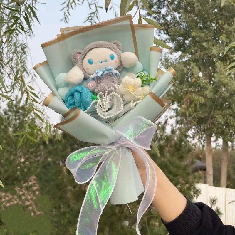 Plush Toy Floral Bouquet – Fun and Comfort in One Gift-Flower Teddy Bear