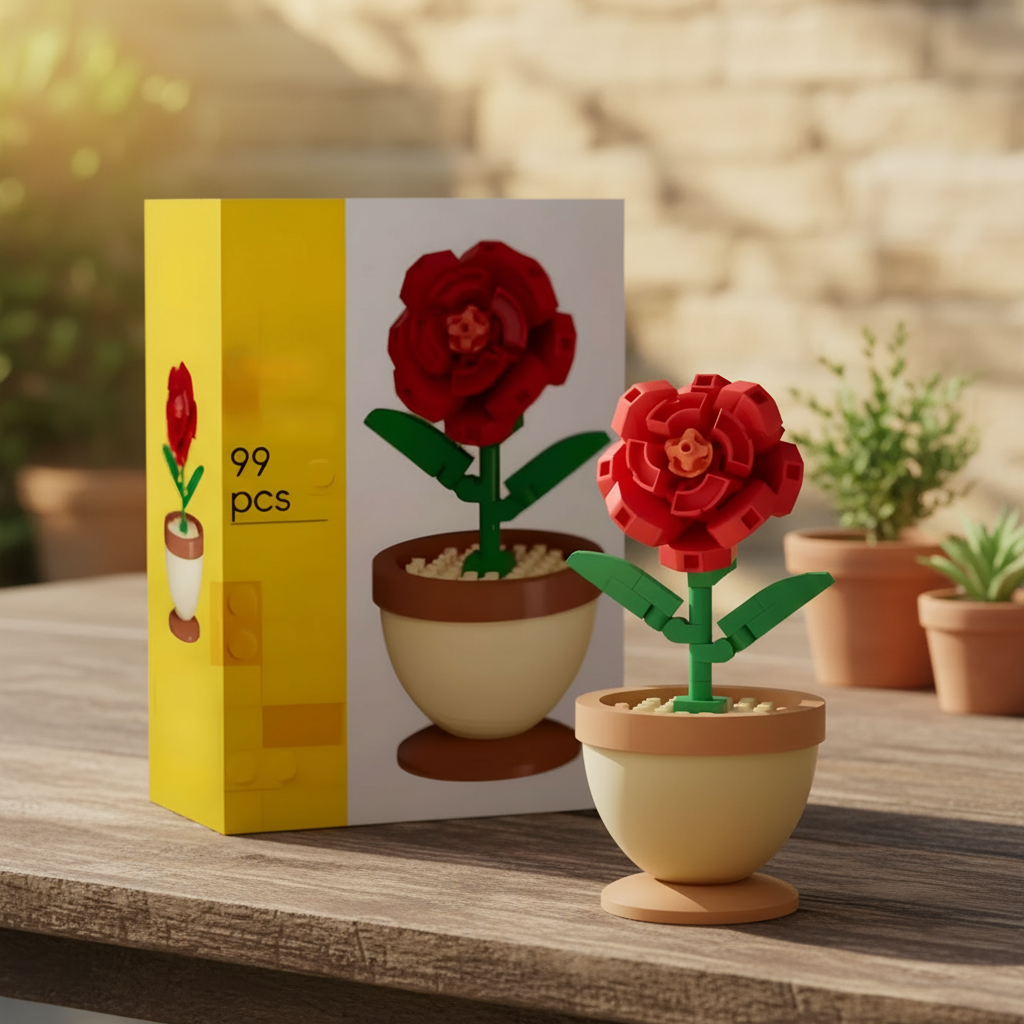 Season Flower Pot Building Blocks,